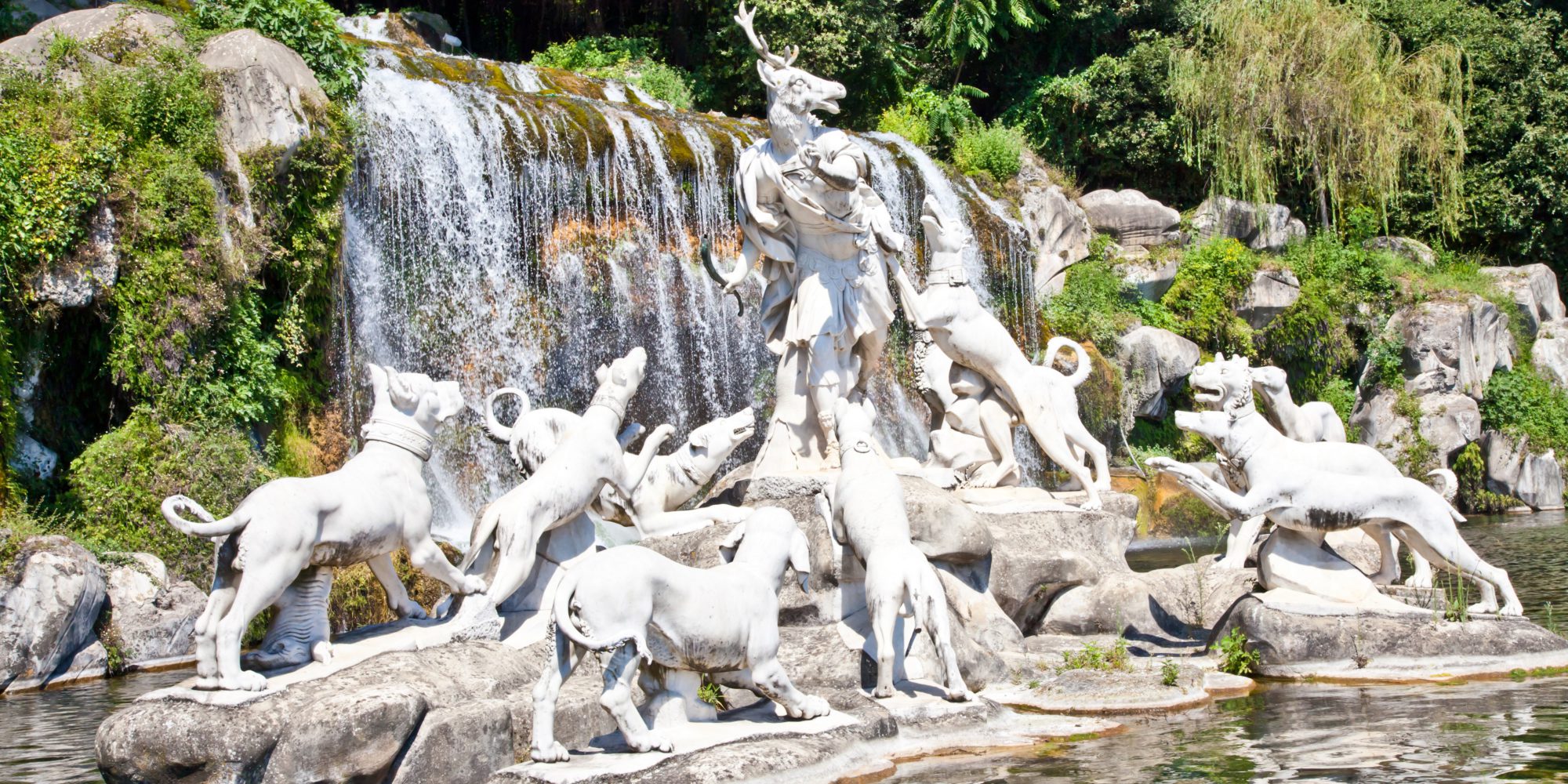 Reggia di Caserta is just outside the city of Caserta, the gardens of the Palace are stunning.