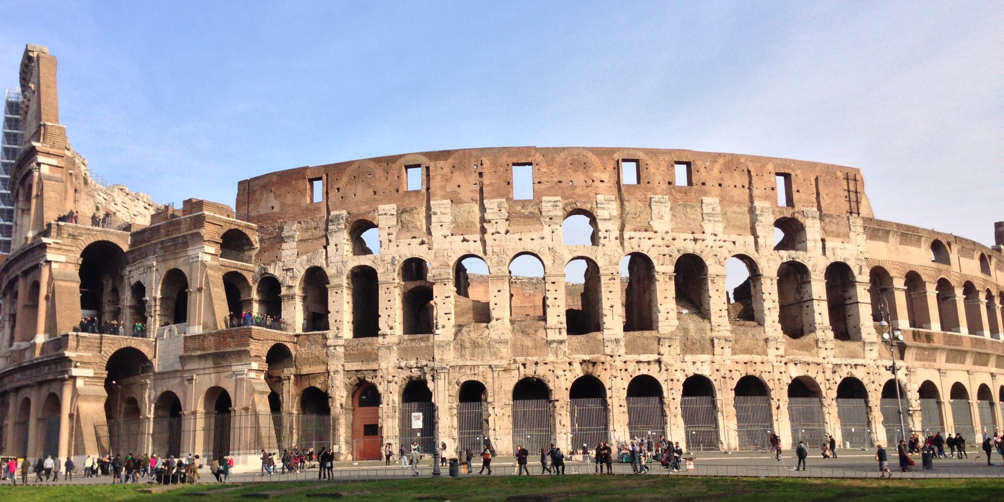 The Colosseum is a must to be seen in Rome, recently has been renovated by the Tod's patron, Della Valle.