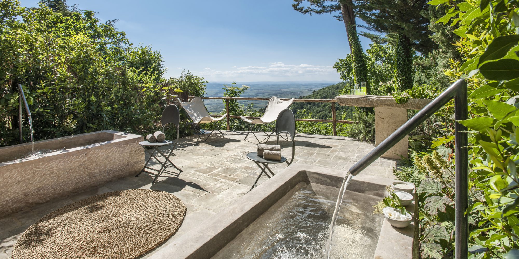 From the Monteverdi Tuscany Spa you will enjoy a magnificient view of the Val d'Orcia, a UNESCO World Heritage site since 2004 and many beautiful landscapes.